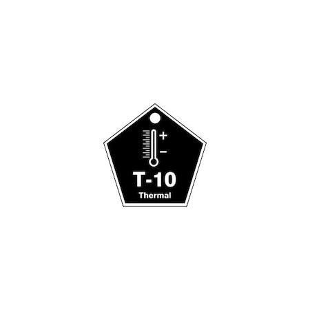 Accuform Energy Source ID Tag, T-10 THERMAL, 2.5in x 2.5in, Adhesive Dura-Poly, 5PK TDK810XVM